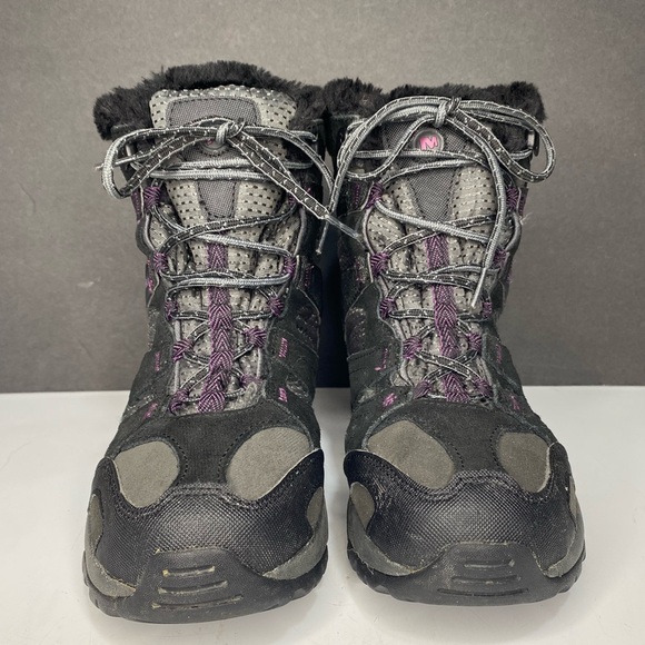 Merrell Women's Kiandra Black Waterproof 200g Winter Hiking Boots Sz 8.5 Sz 9 - Picture 5 of 13
